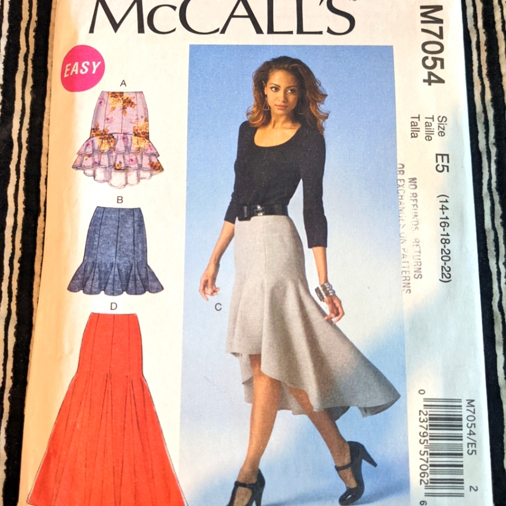 McCall's M7054 size E5 (14-16-18-20-22) Pattern only